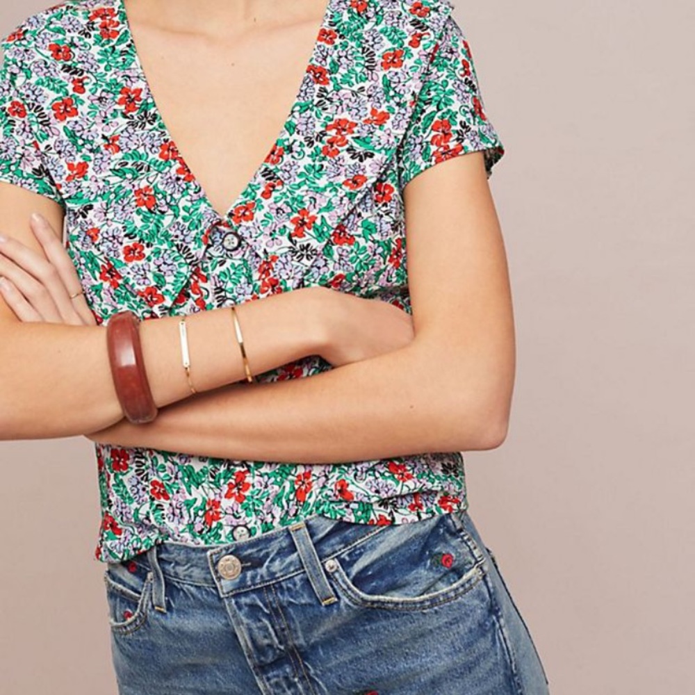 Anthropologie Austen Collared Blouse